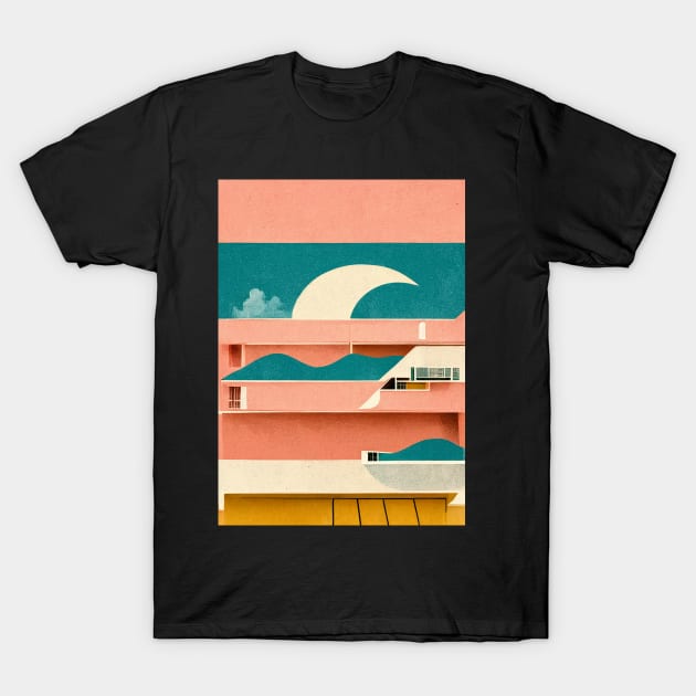 Miami Vice Views T-Shirt by deificusArt